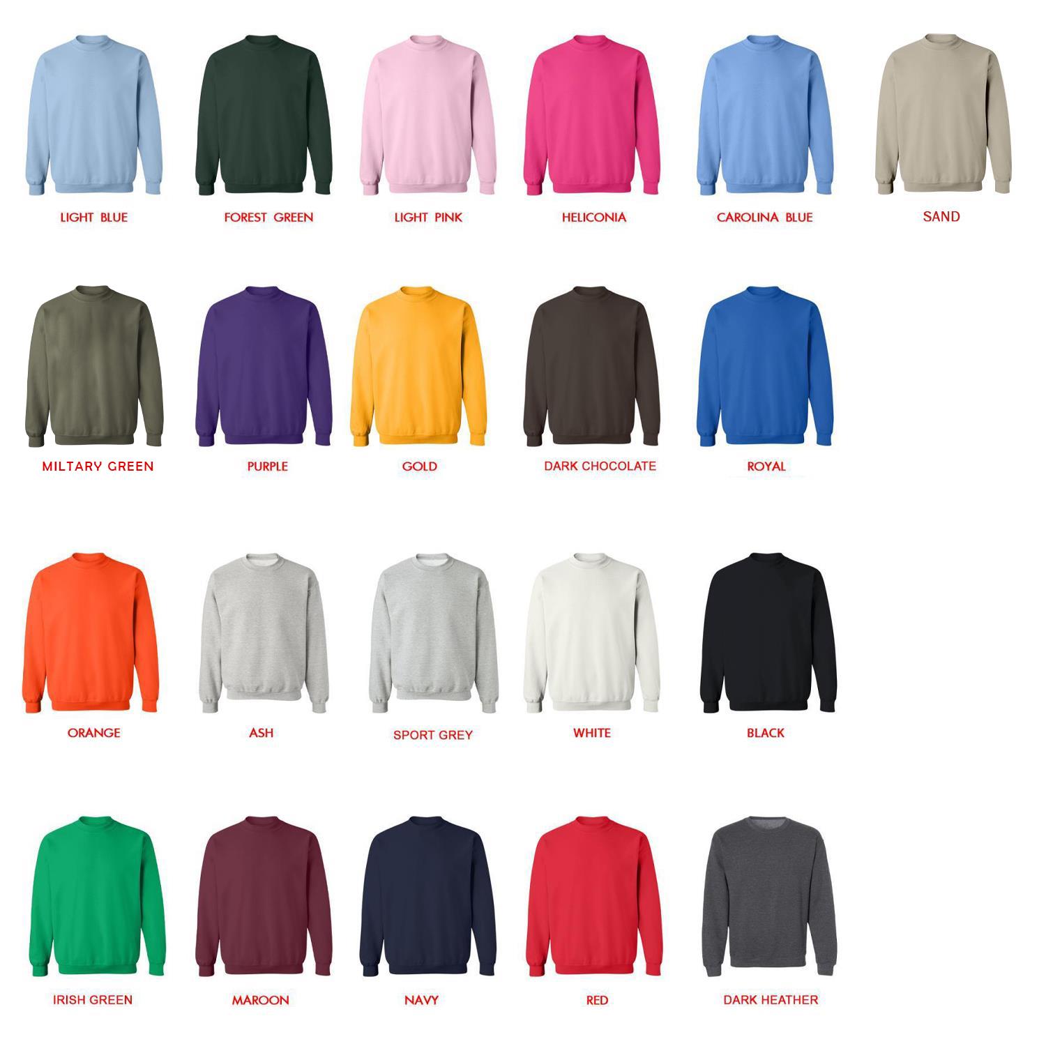 sweatshirt color chart - Black Clover Merch