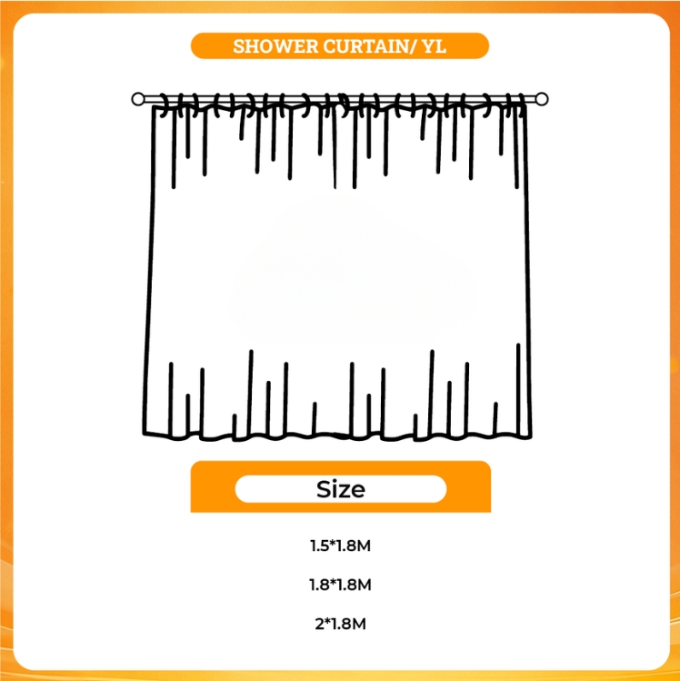 3D shower curtain - Black Clover Merch