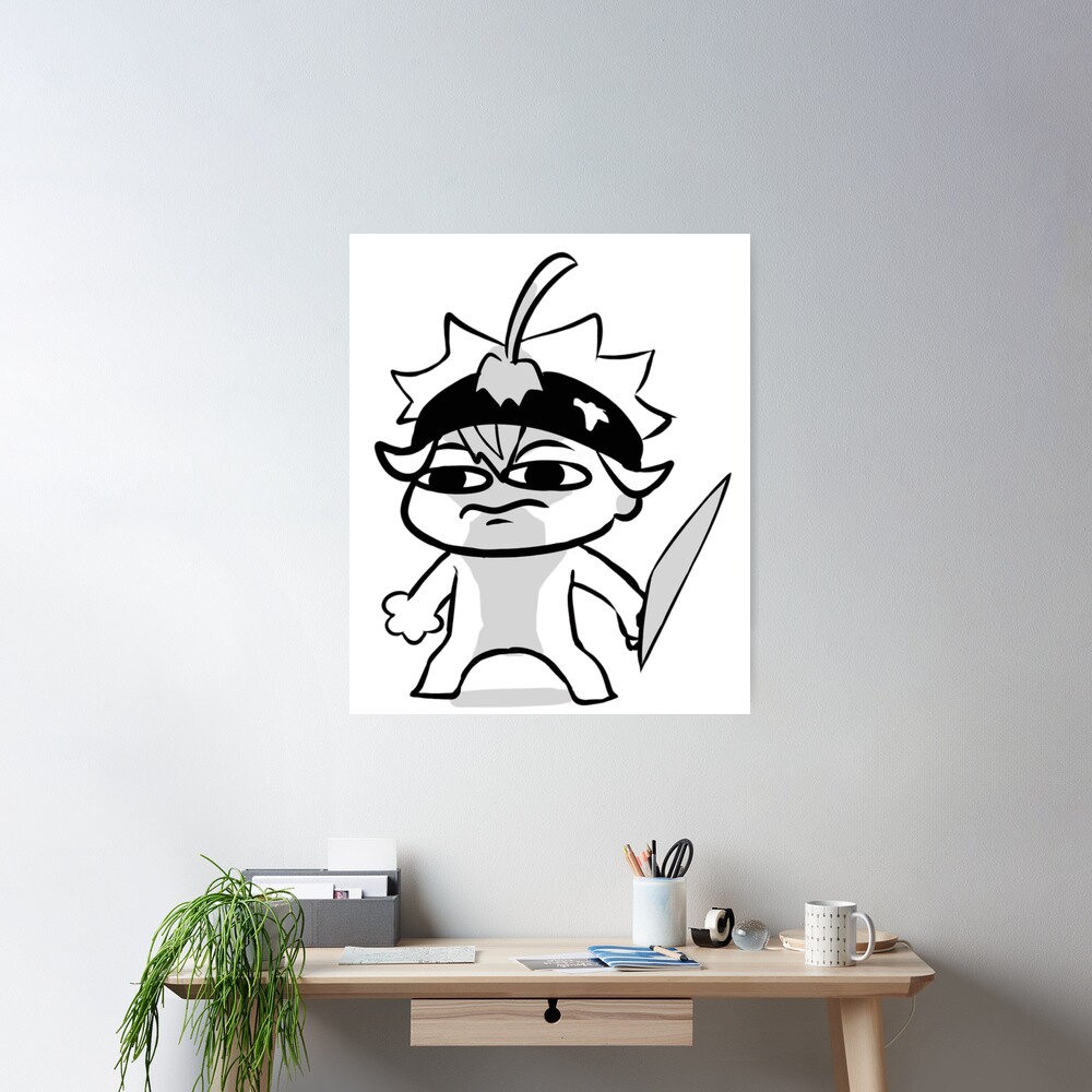 Black Clover Asta Sticker Poster - Image 2