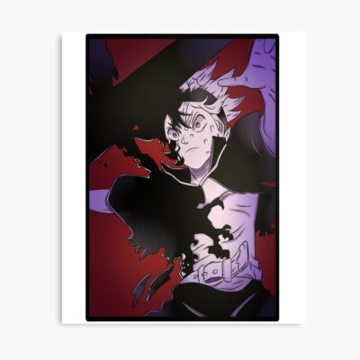 Black Clover Asta Red Poster