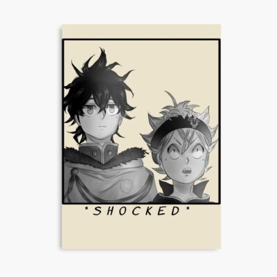 Black Clover Shocked Poster