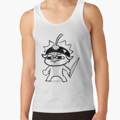 Black Clover Asta Sticker Tank Top