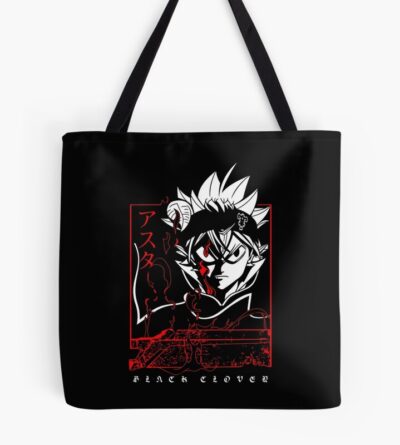 Black Clover Asta Red Eyes Tote Bag
