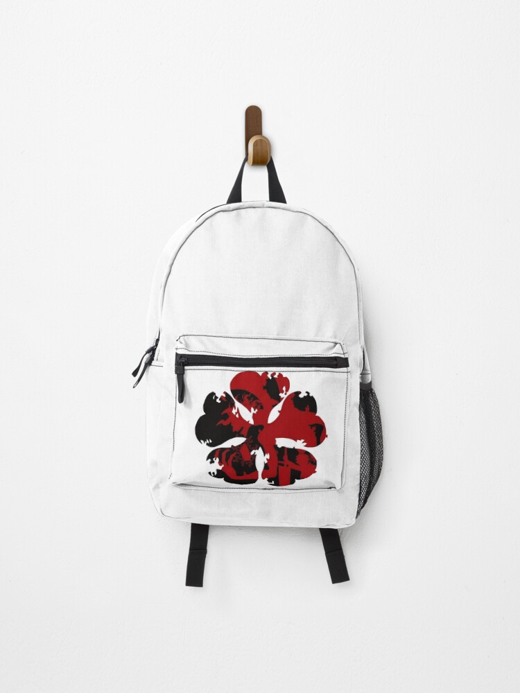 Black Clover Red Black Symbol Clover Backpack