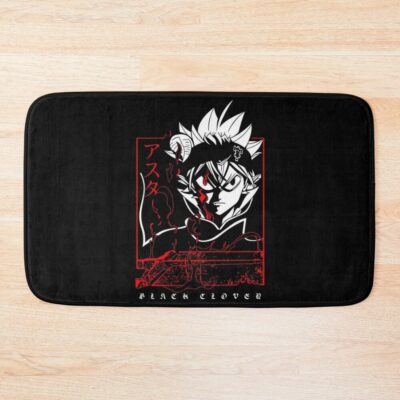 Black Clover Asta Red Eyes Bath Mat