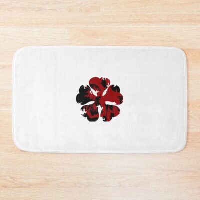 Five Leaf Black Clover Bath Mat