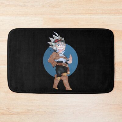 Black Clover Asta Blue Bath Mat