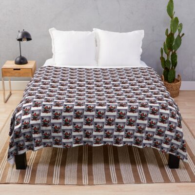Black Clover Devil Smile Throw Blanket