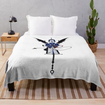 Black Clover Black Sword Throw Blanket