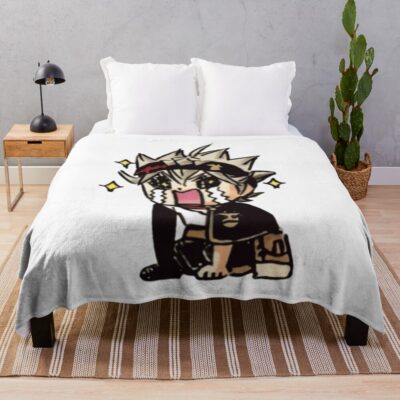Black Clover Asta Chibi Throw Blanket