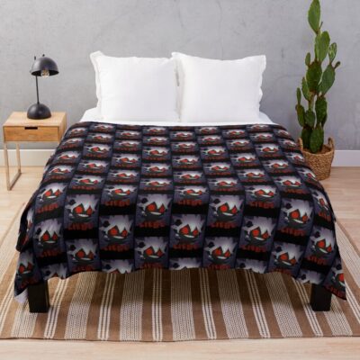 Black Clover Black Devil Smile Throw Blanket