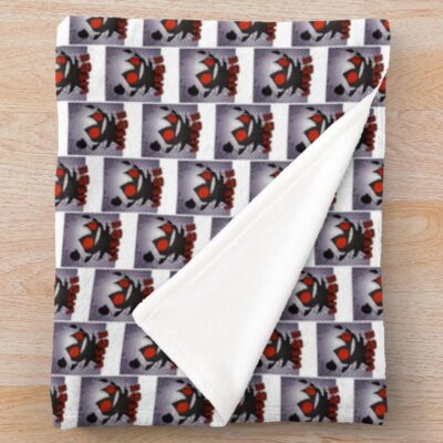 Alternative view of Black Clover Devil Smile Throw Blanket