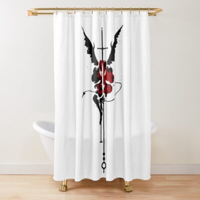 Black Clover Red Sword Shower Curtain