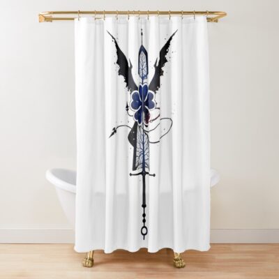 Black Clover Black Sword Shower Curtain
