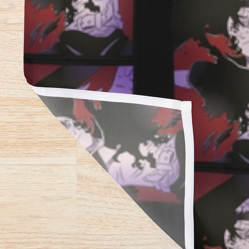 Black Clover Asta Red Shower Curtain - Image 2