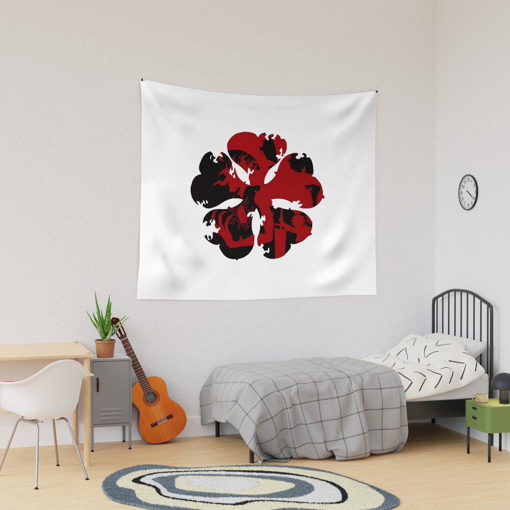 Black Clover Red & Back Clover Tapestry